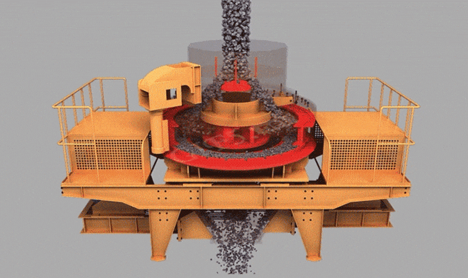 Working Principle of VSI Series Vertical Shaft Impact Crusher