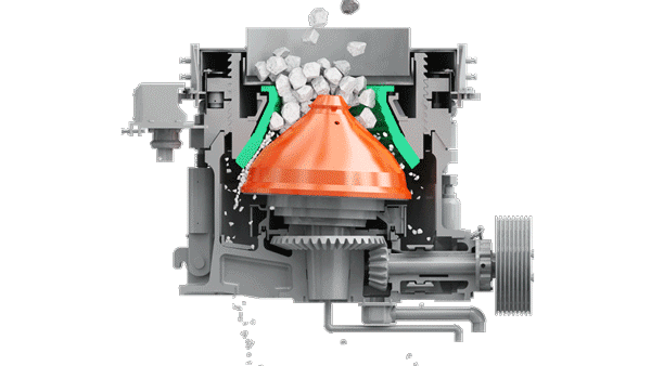 Working Principle of Spring Cone Crusher