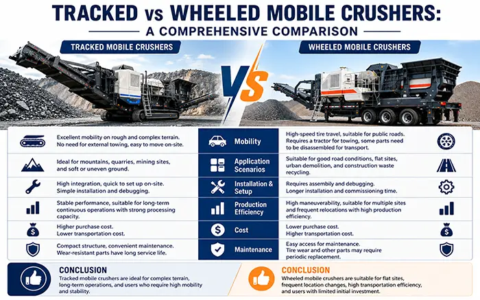 Tracked vs Wheeled Mobile Crusher: Which One Is Better for Your Operation?