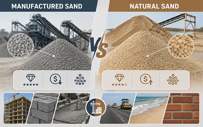 Arena manufacturada vs arena natural: ¿cuál es mejor para su proyecto?