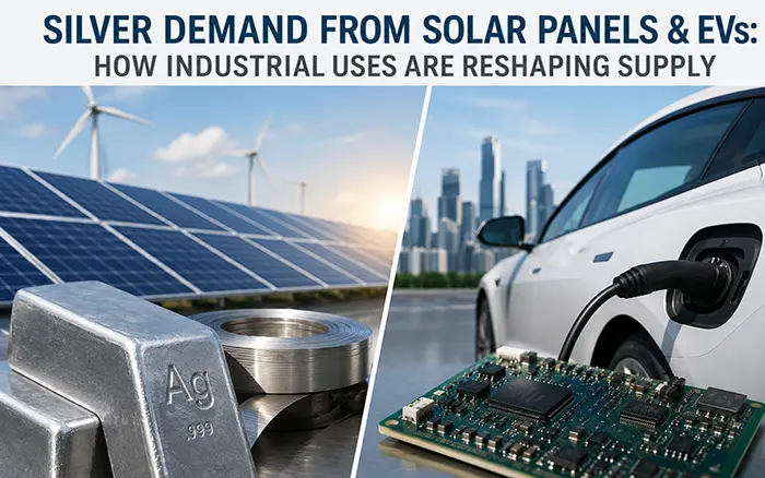 Demanda de plata de paneles solares y vehículos eléctricos