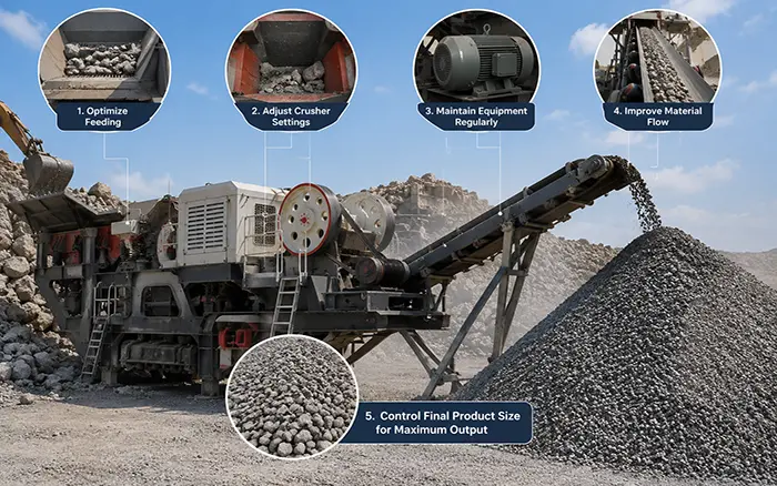 How to Increase Stone Crusher Capacity and Production?