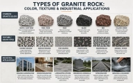 Tipos de roca de granito: color, textura y aplicaciones industriales