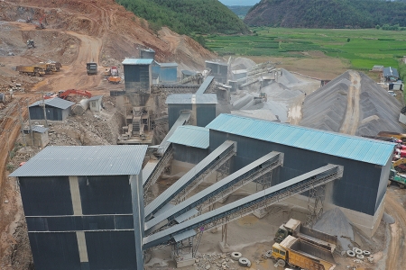 800tph limestone crushing and sand making production line in Saudi Arabia