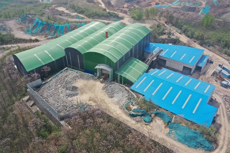700-800tph granite crushing and sand making production line in Indonesia