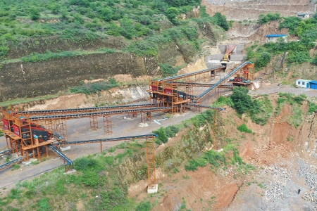 Línea de producción de piedra caliza de 700 tph en Kenia