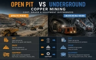 Open Pit vs Underground Copper Mining