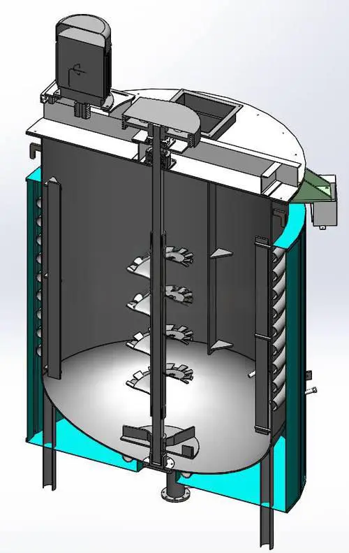 tank agitator design drawing