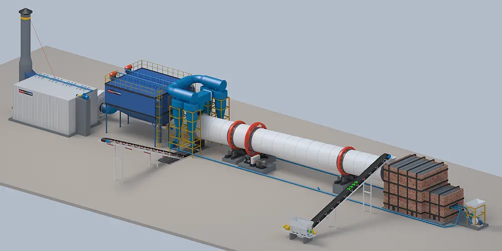 Process diagram of single cylinder rotary dryer Process diagram of single cylinder rotary dryer