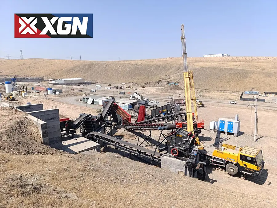 Small spiral sand washing machine installation site Small spiral sand washing machine installation site