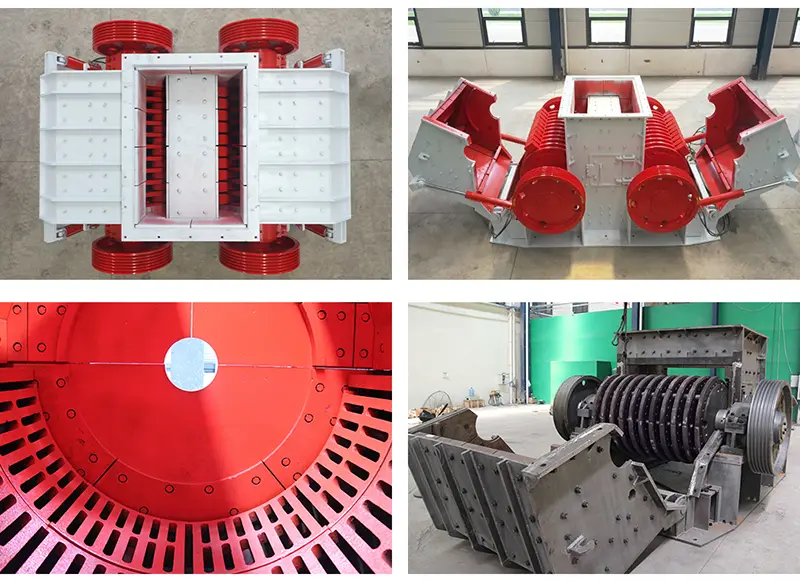 Key components of dual rotor sand making machine