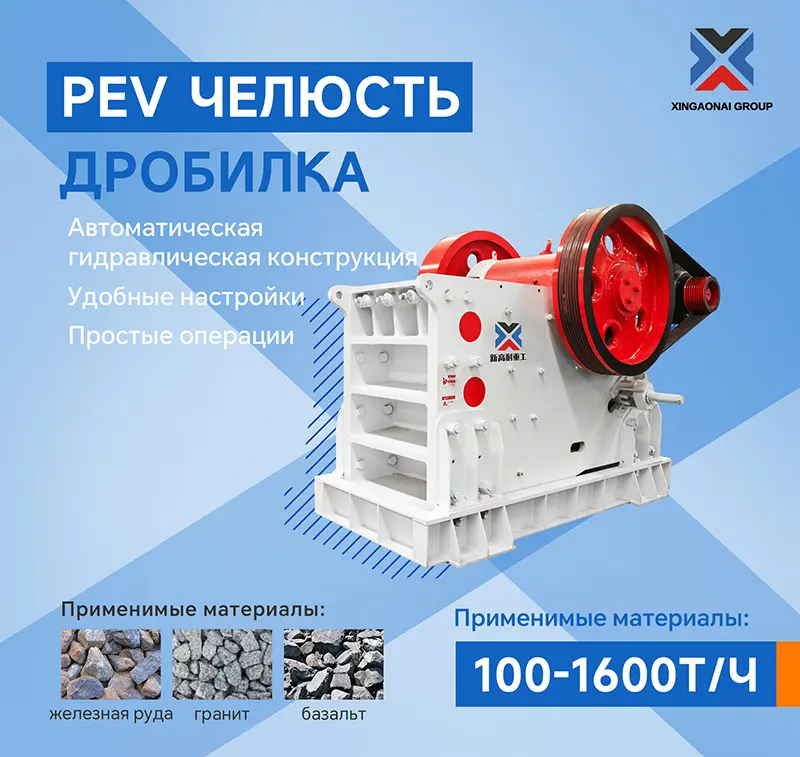 Применяемые материалы для щековой дробилки Применяемые материалы для щековой дробилки