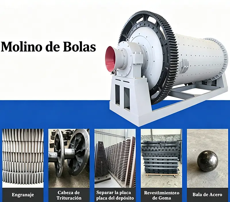partes de un molino de bolas