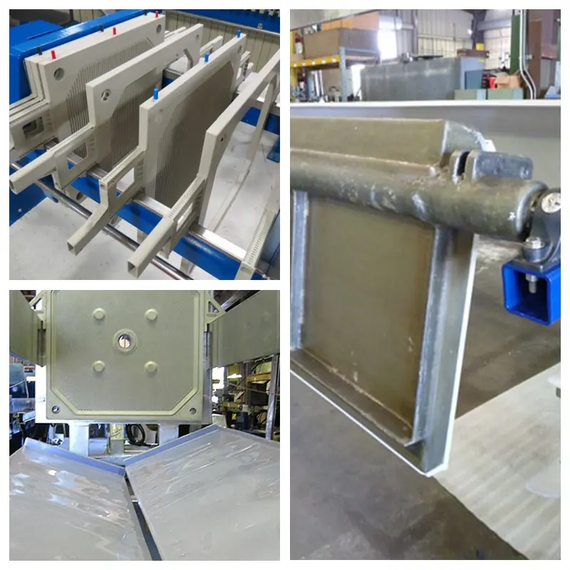 Plate and frame filter press frame