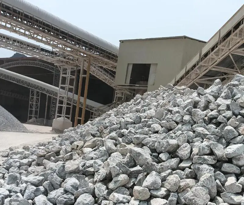Limestone mining site