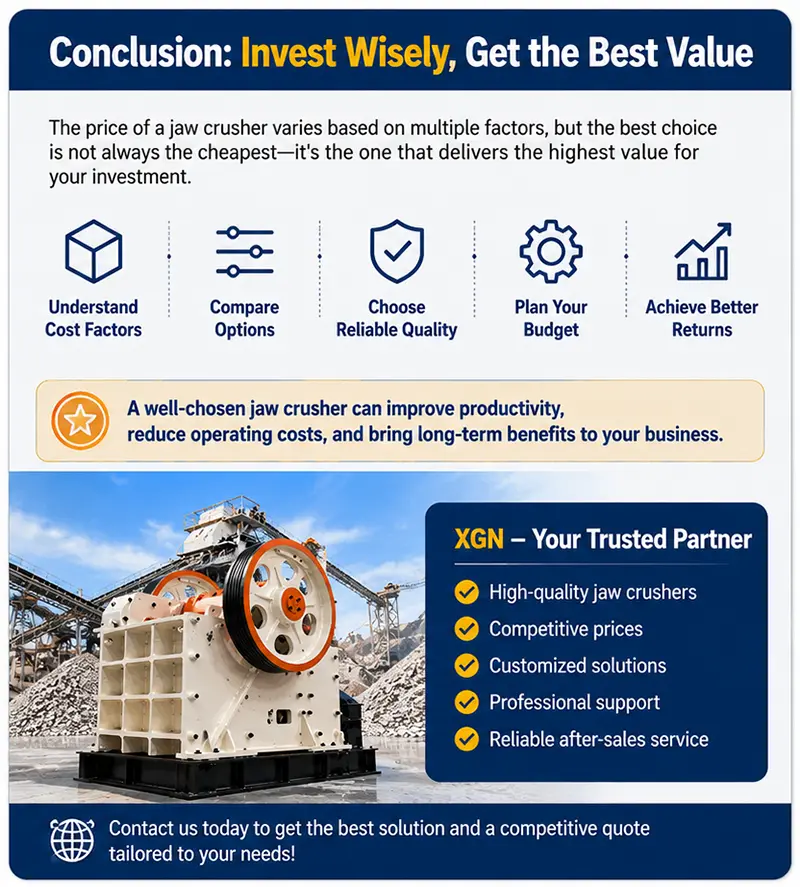 Budget planning for jaw crusher