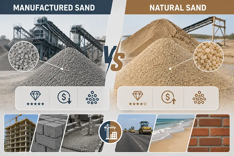 Manufactured Sand vs Natural Sand Manufactured Sand vs Natural Sand