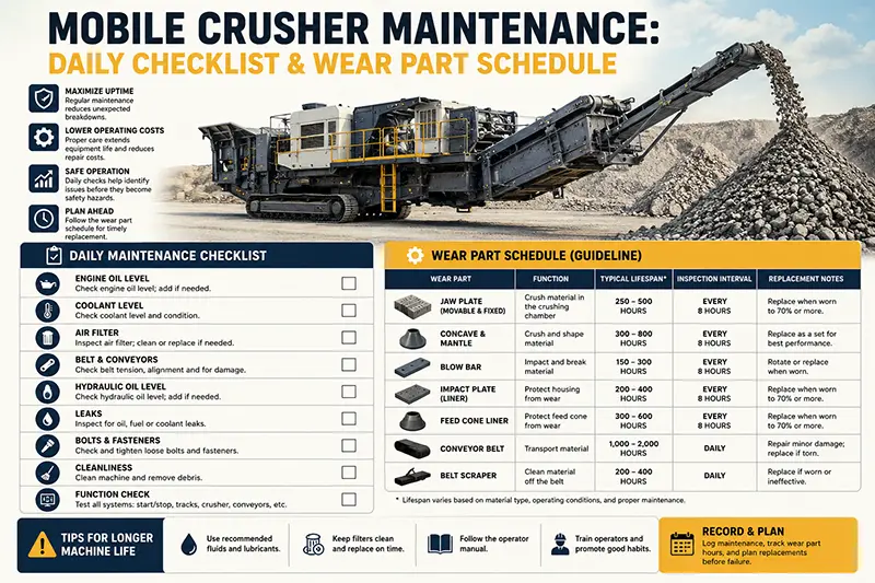 Mobile Crusher Maintenance Mobile Crusher Maintenance