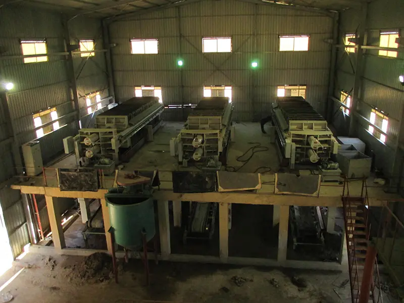 Scenario of using a combination of a concentrator and a filter press Scenario of using a combination of a concentrator and a filter press