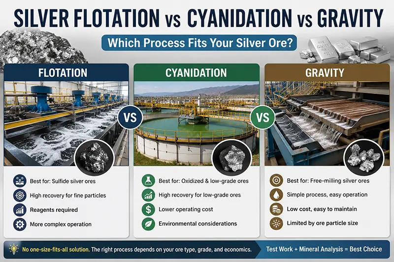Silver Flotation vs Cyanidation vs Gravity Silver Flotation vs Cyanidation vs Gravity