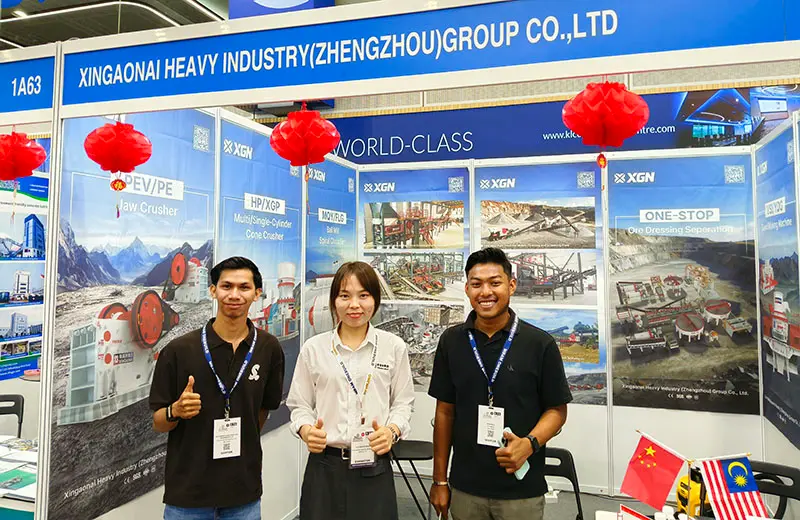 XINGAONAI service team group photo at the Malaysia exhibition booth (1A62). XINGAONAI service team group photo at the Malaysia exhibition booth (1A62).