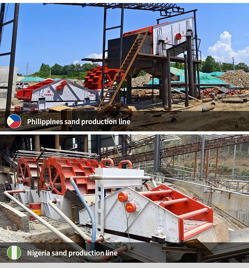 Use case of wheel bucket sand washing machine Use case of wheel bucket sand washing machine