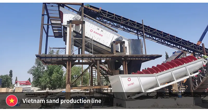 Use case of spiral sand washing machine Use case of spiral sand washing machine