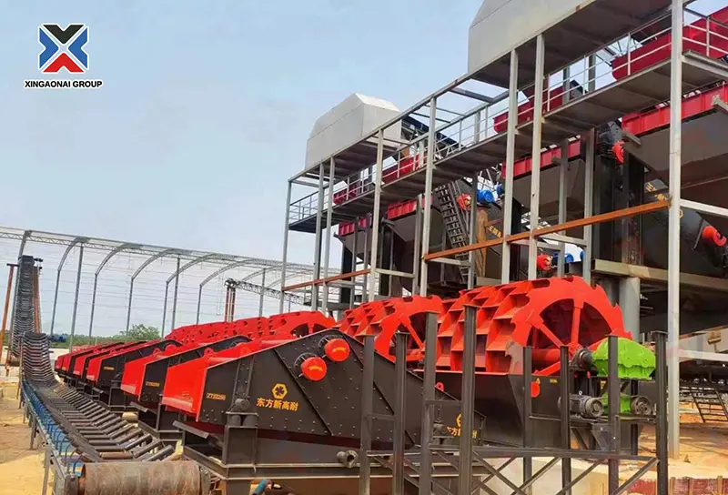 Fine sand recycling machine in conjunction with sand washing machine Fine sand recycling machine in conjunction with sand washing machine