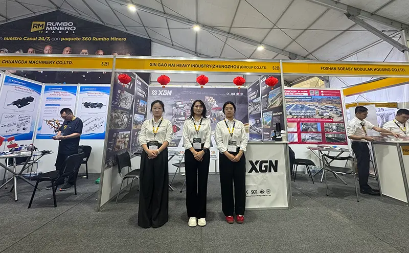 Equipo de XINGAONAI en el stand E250 después de EXPOMINA PERU 2026