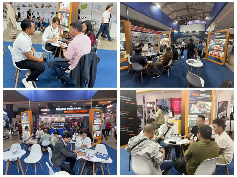 Equipo de XINGAONAI conversando con clientes sobre equipos y proyectos mineros Equipo de XINGAONAI conversando con clientes sobre equipos y proyectos mineros