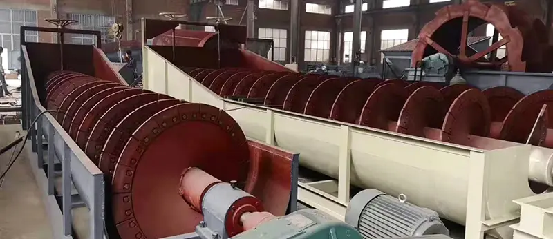 Односпиральная и двухспиральная мойки для мелкого материала Односпиральная и двухспиральная мойки для мелкого материала