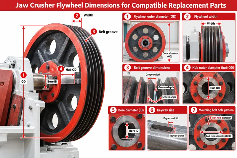 jaw crusher flywheel dimensions for compatible replacement parts jaw crusher flywheel dimensions for compatible replacement parts